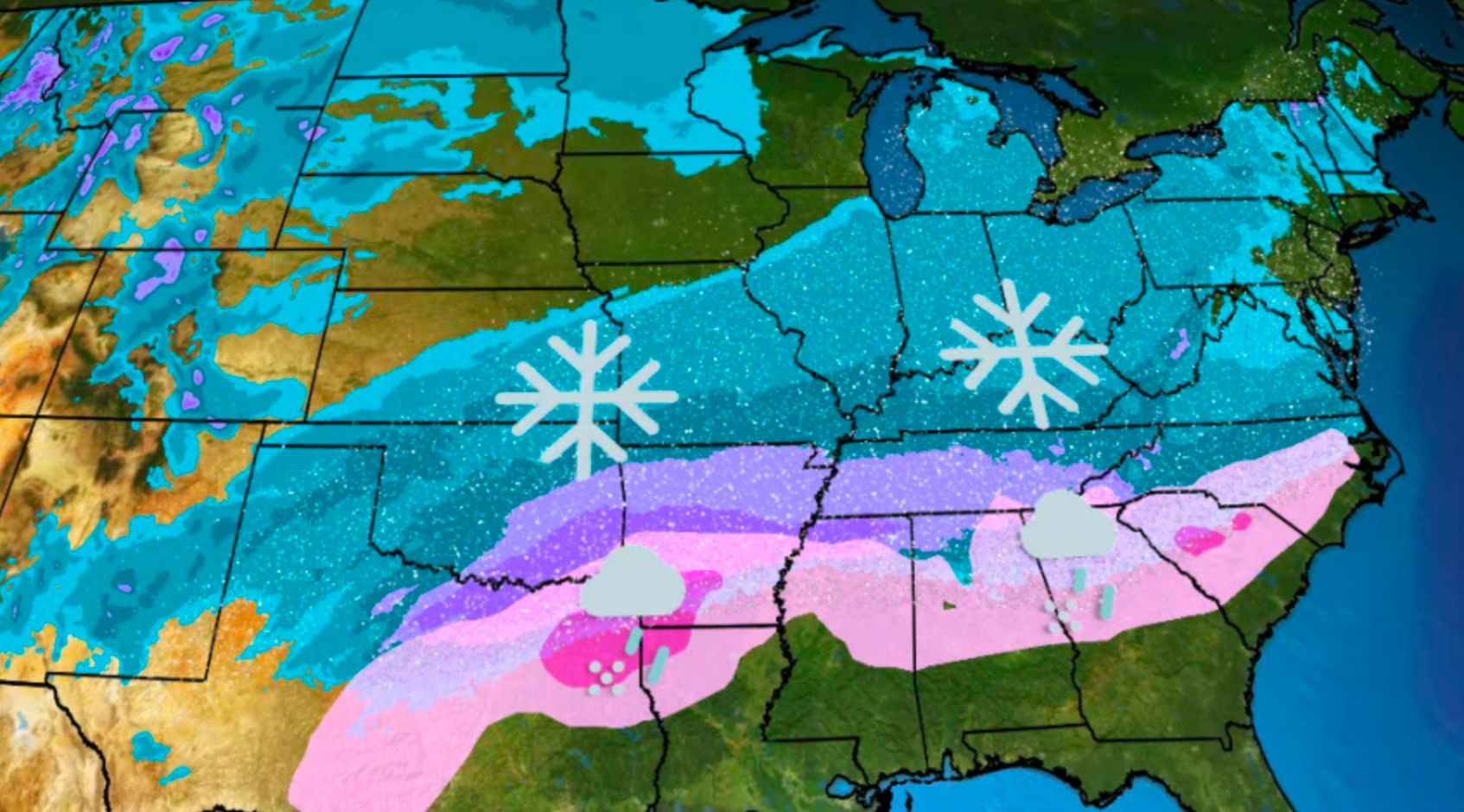Winter Storm Cora Ramps Up With Snow And Ice From Texas To Carolinas
