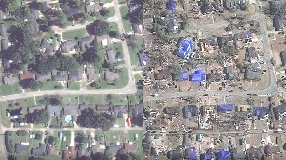 Before & After Selma Tornado Hit - Videos from The Weather Channel