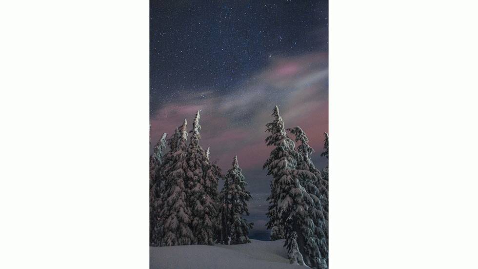 The Portland-based photographer captures the night sky in Mt. Hood, Ore. (Ben Canales)