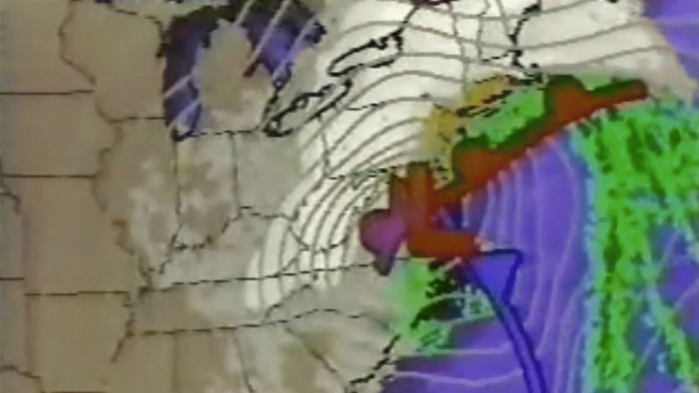 The 1993 Superstorm as covered on The Weather Channel.