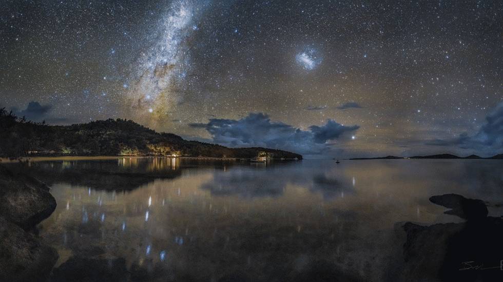 The Portland-based photographer captures the sky at Turtle Island's Blue Lagoon in Fiji. (Ben Canales)