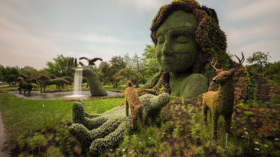 'Mother Earth,' a work presented by Mosaicultures Internationales de Montreal at the competition. (Guy Boily/Mosaicultures Internationales de Montreal)