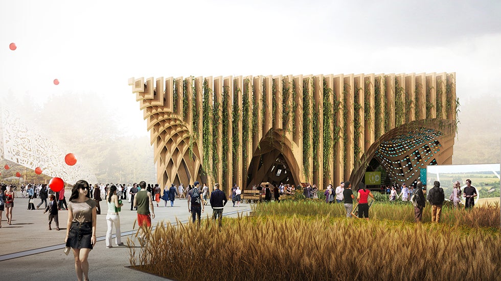 The Fertile Market, by XTU Architects, combines the ideas of gardening and a market as an answer to what some experts say will be an ongoing world food crisis. (XTU Architects)
