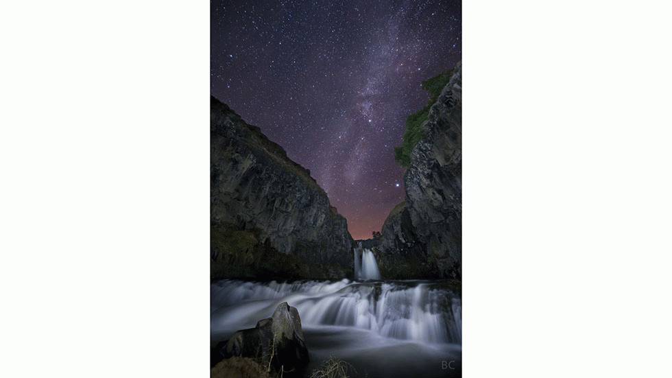 The Portland-based photographer captures the White River Falls in Oregon. (Ben Canales)