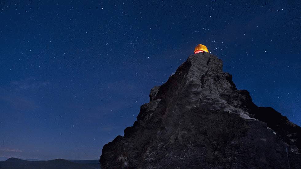 The Portland-based photographer captures a tent at Larch Mountain, an extinct volcano, near Portland, Ore. (Ben Canales)