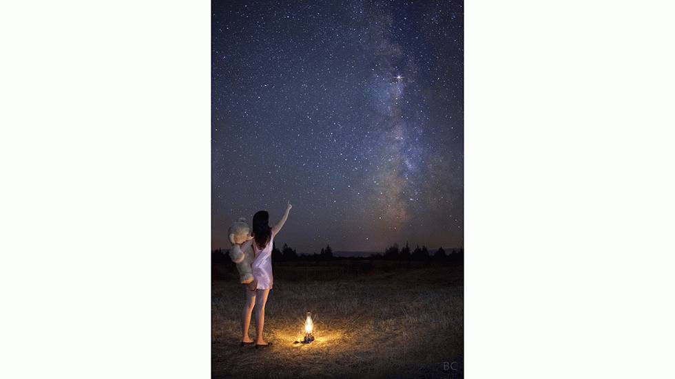 The Portland-based photographer captures a girl star gazing in Maupin, Ore. (Ben Canales)