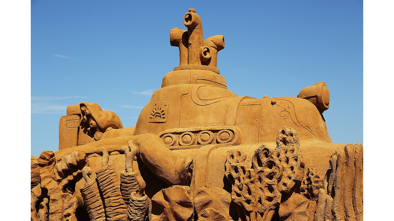 MELBOURNE, AUSTRALIA - JANUARY 05:  A sand sculpture entitled "Octopus Garden" carved by Joris Kivits is seen at the Under the Sea sand sculpture exhibition at the Frankston waterfront on January 5, 2013 in Melbourne, Australia. Sand sculptures created by a team of Australian and international artists will be on display until April 28, 2013.  (Photo by Graham Denholm/Getty Images)