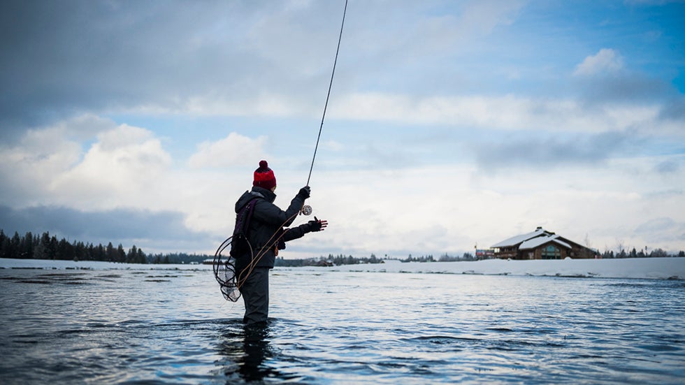 Millie Paini fly fishing on Henry's Fork, Idaho. (Jeremiah Watt)