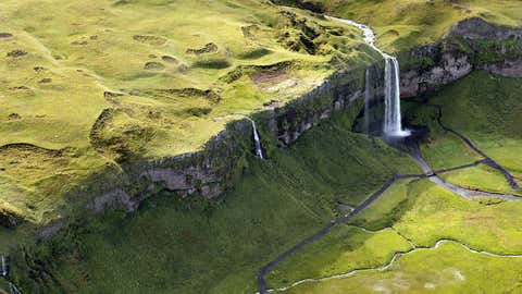 French photographer Sarah Martinet flew over Landmannalaugar, Langisjór, and Lakagígar in Iceland for her photo series. (Sarah Martinet)