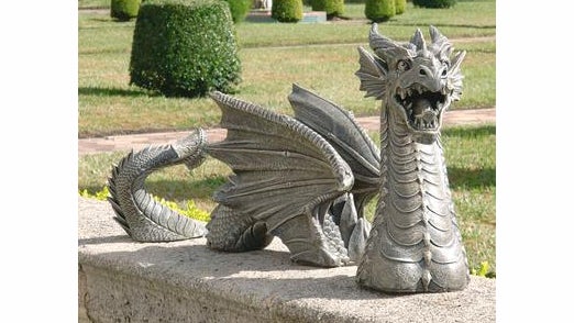 What good is a moat without a dragon to guard the castle? (Image: Skymall.com)