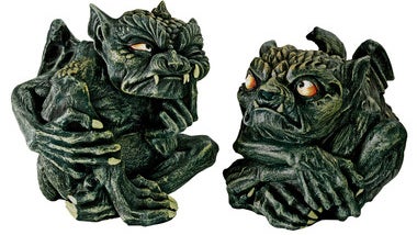 Perhaps best for Halloween? We introduce you to the Devilish Gothic Trolls. (Image: Skymall.com)