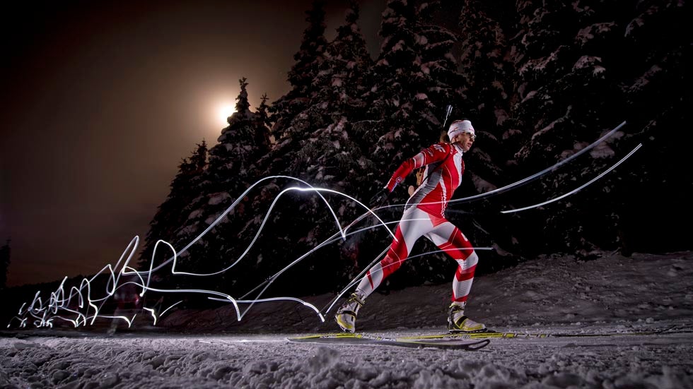 Biathlete Krystyna Palka during training in Jakuszyce, Poland on December 21, 2012. (Lukasz Nazdraczew/Red Bull Content Pool)