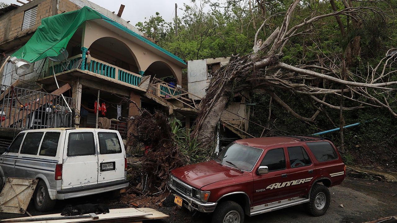 A home in the village of Juncos, Puerto Rico, is damaged on Thursday, October 19, 2017, as if the storm has just passed. (Teresa Canino/GFR Media/AP Photo)