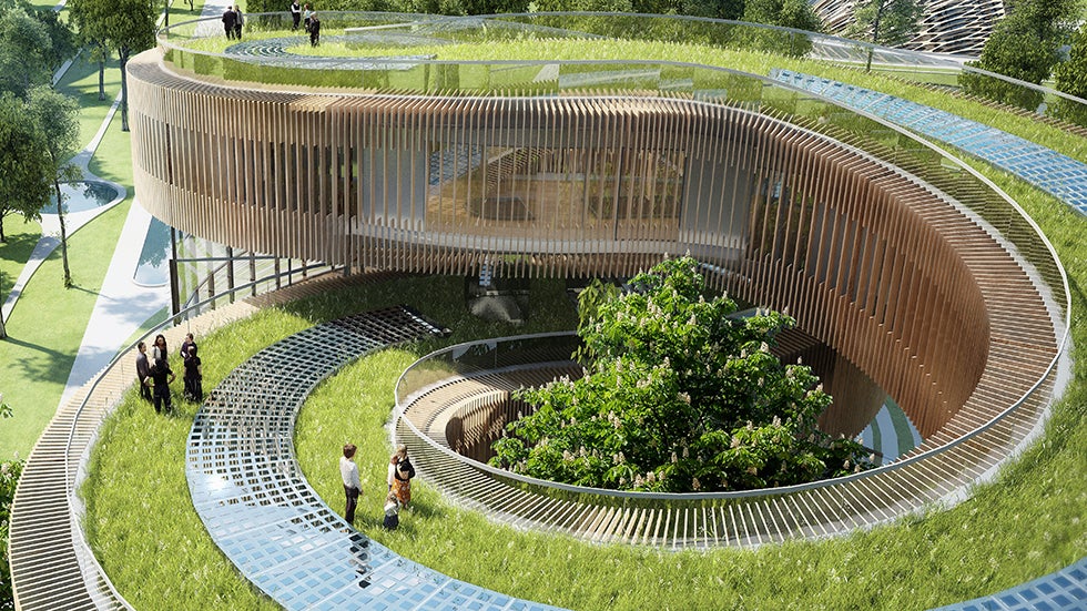 Flavours Orchard is a conceptual eco-district by Vincent Callebaut Architectures. The new community would include a large community garden and 45 energy-efficient villas. (Image: "VINCENT CALLEBAUT ARCHITECTURES - www.vincent.callebaut.org)