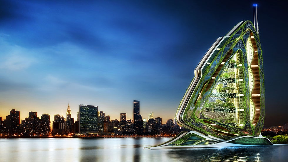 The Dragonfly concept from Vincent Callebaut Architectures takes urban farming to a new level. (Image: VINCENT CALLEBAUT ARCHITECTURES - www.vincent.callebaut.org)