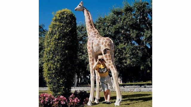 Mombasa, the Garden Giraffe brings the African safari to you! (Image: Skymall.com)