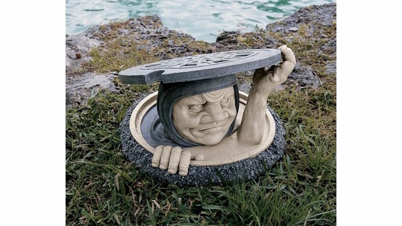 This "Dweller Below Garden" by artist Liam Manchester is sure to surprise your guests. (Image: Skymall.com)