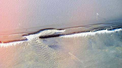 Flooding and erosion of Alaska's Dalton Highway at milepost 394 on May 18, 2015. (Alaska Department of Transportation and Public Facilities)