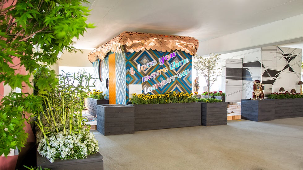 The three SCADPads sit in the parking garage above Atlanta. (SCAD)