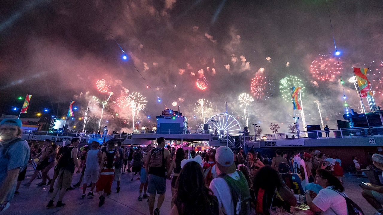 Electric Daisy Carnival in Las Vegas, Nevada, featured electronic dance music, full-size carnival rides, performers, and art. (William Jauregui)