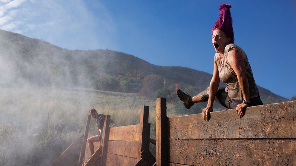 The Dirty Dash is a new kind of race, a mud run obstacle course where 'a military boot camp meets your inner five-year-old&rsquo;s fantasy.' One of the first tricky hurdles to overcome is a series of super slick six-foot walls. (Sol Neelman)