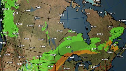 Canada weather forecast for Sunday, Sept. 24, 2017.