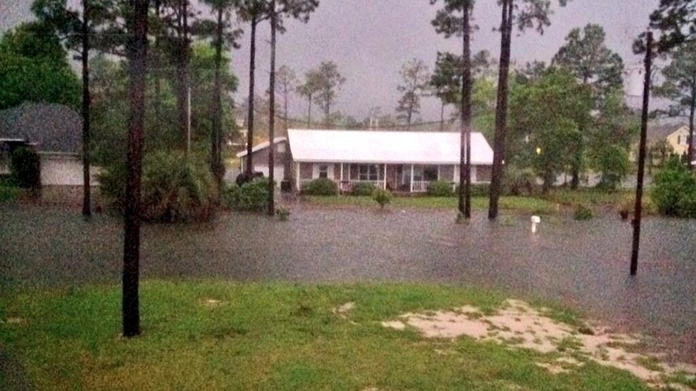 Flooding is seen in Mobile, Ala., April 30, 2014. (Shawn Curtis/Twitter)