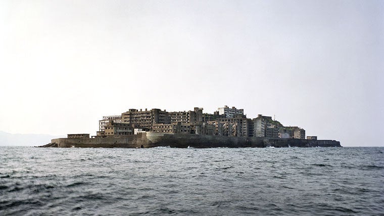 Japan's Hashima Island, commonly called Gunkanjima (or 'Battleship Island'), was populated from 1887 to 1974 as a coal mining facility and housed thousands of  workers in its heyday. When coal mining declined, operations at the facility ceased and the island was abandoned. (Yves Marchand and Romain Meffre)