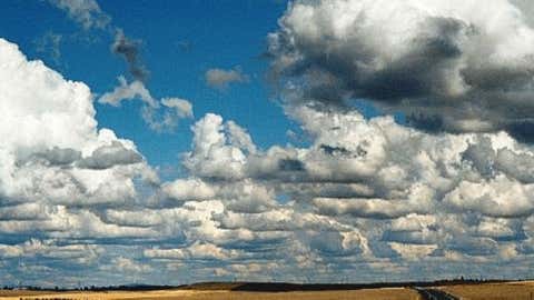 iWitness contributor PrairieMan sent this picture of a "cumulus convention"from Spokane,Wash. (iWitness/PrairieMan)
