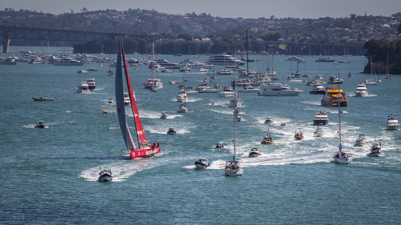 A view of the New Zealand Herald InPort Race on March 14, 2015. (Ainhoa Sanchez / Volvo Ocean Race)