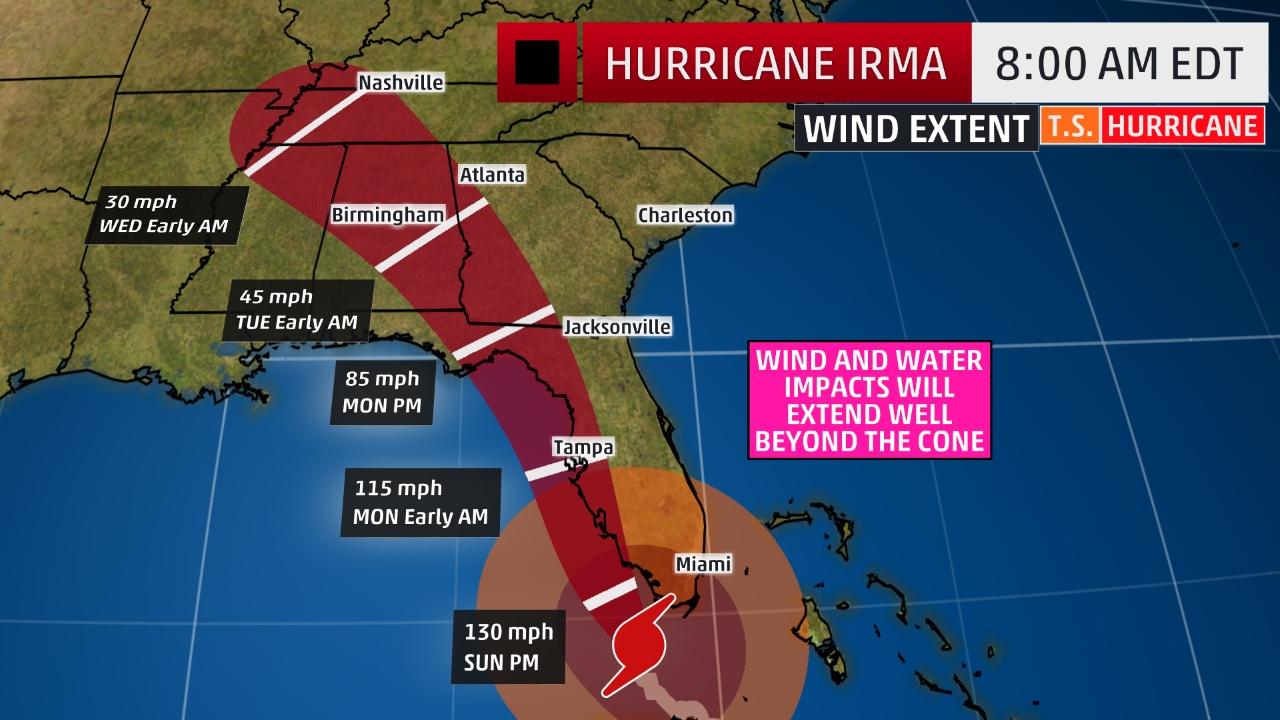 Irma Bringt Florida Meterhohe Sturmfluten Und Sturzbache Dazu Drohen Tornados Artikel Von The Weather Channel Weather Com