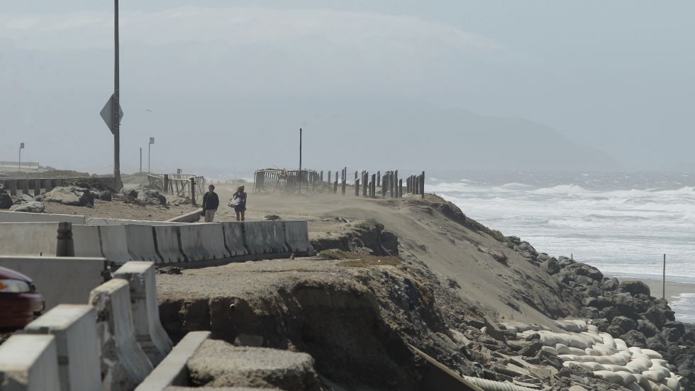 Beach Erosion in Oceanside, California