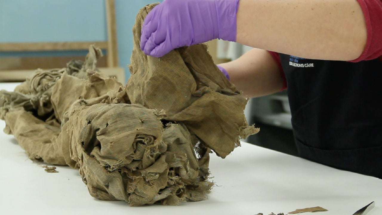 The map as it arrived at the National Library of Scotland. 