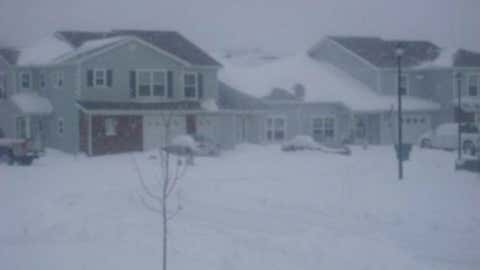 Dover, the capital of Delaware, holds the record in the state with 25 inches on February 19, 1979. Image: Snowy Dover AFB housing in December 2009 from iWitness Weather contributor Jason302.