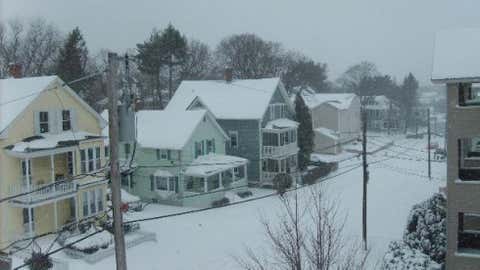 Woonsocket measured 30 inches on February 7 during the Blizzard of 1978. Image: Snowy Woonsocket in February 2009 from iWitness Weather contributor Brian88.