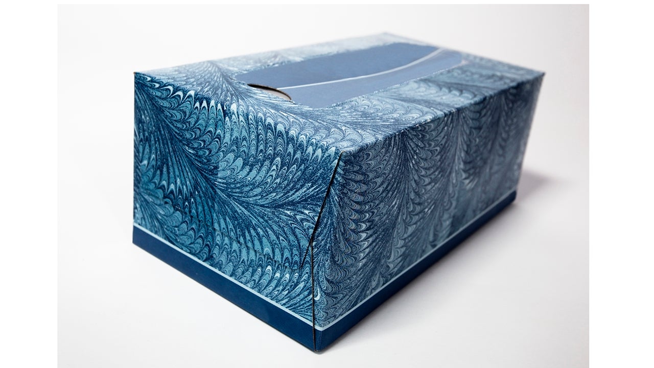 Tissue box. Horizontal.-For more jars, boxes, containers, bottles, and bags click here.  JARS, BOXES, CONTAINERS, BOTTLES, and BAGS 