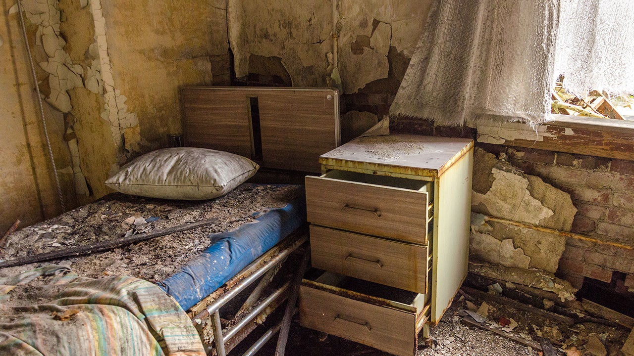 An abandoned general hospital in Pennsylvania is seen above.