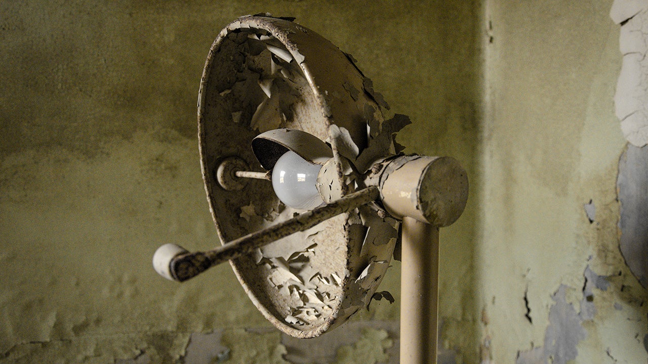 Supplies are left behind at an abandoned general hospital in Pennsylvania.