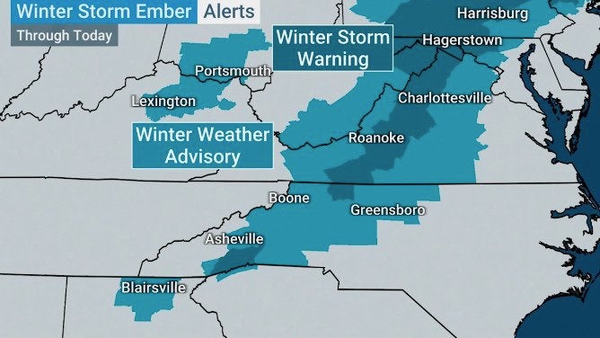 Ember Causing Ice Issues Along The Appalachians