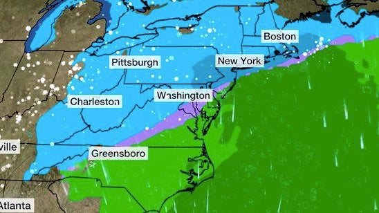 Northeast To See Rain And Snow From Winter Storm Heather