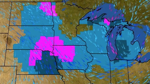 Winter Storm Gerri Bringing Snow and Wind To Great Lakes