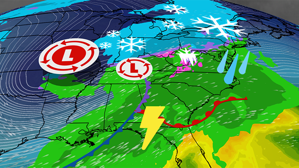 New Storm Begins Tonight In Plains; Rain, Snow Through Northeast By Monday