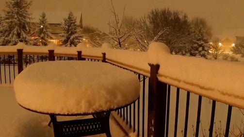 Timelapse Shows Snow Pile Up, Quickly Melt