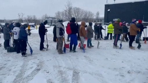 Bills Fans Line Up To Shovel Stadium