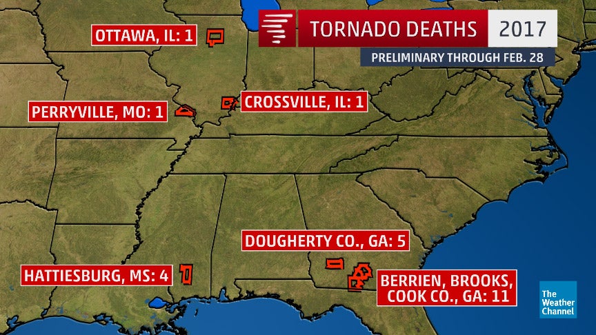 2017 is the Deadliest Start for Tornadoes in the U.S. in 9 Years 