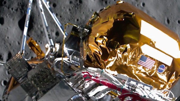 Moon Lander Powers Down After Eventful Week
