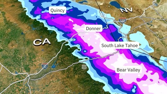 Additional Feet Of Snow Forecasted For The Sierra