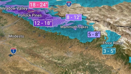 Blizzard Conditions Continue In The Sierra