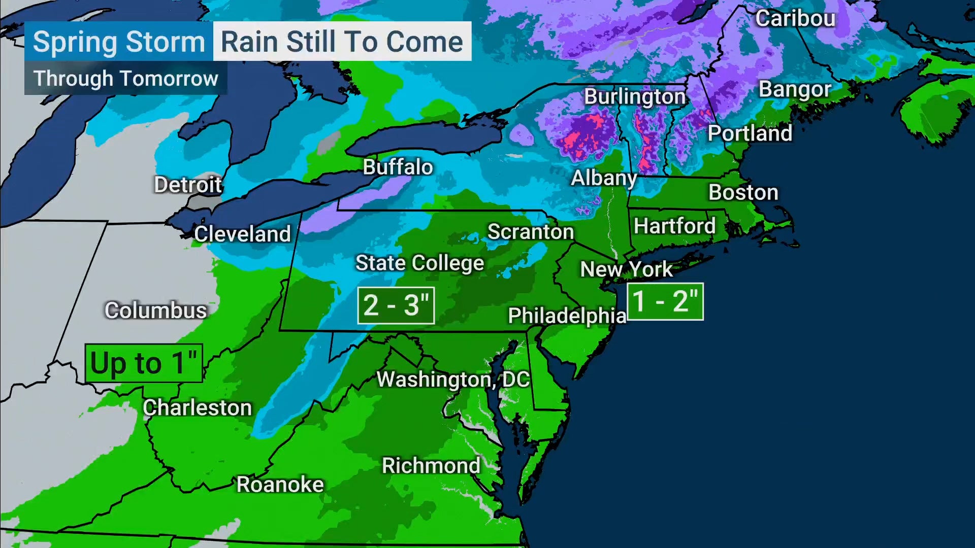 Spring Storm In Northeast - Videos from The Weather Channel