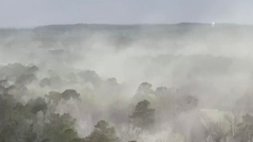 A Very Rare Sight in Galveston, Texas Snow Videos from The Weather
